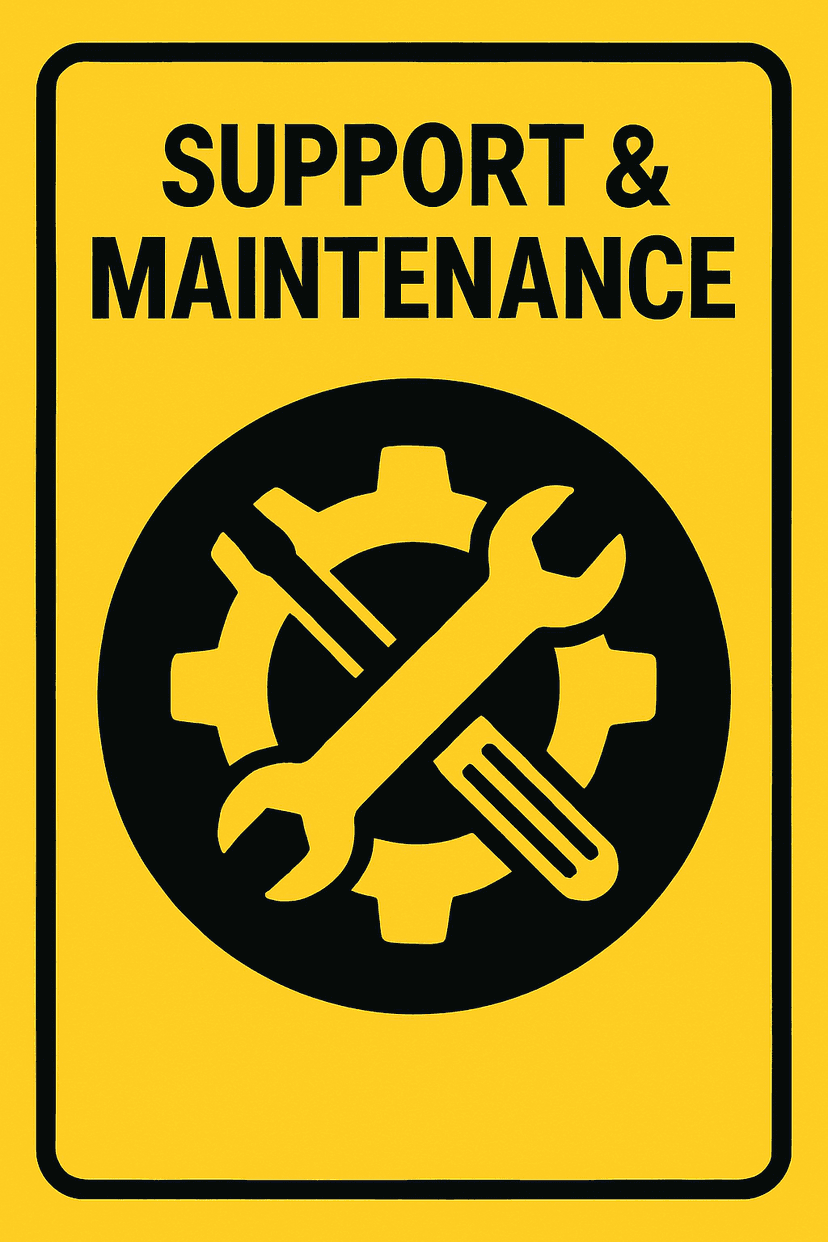 Support and maintenance illustration
