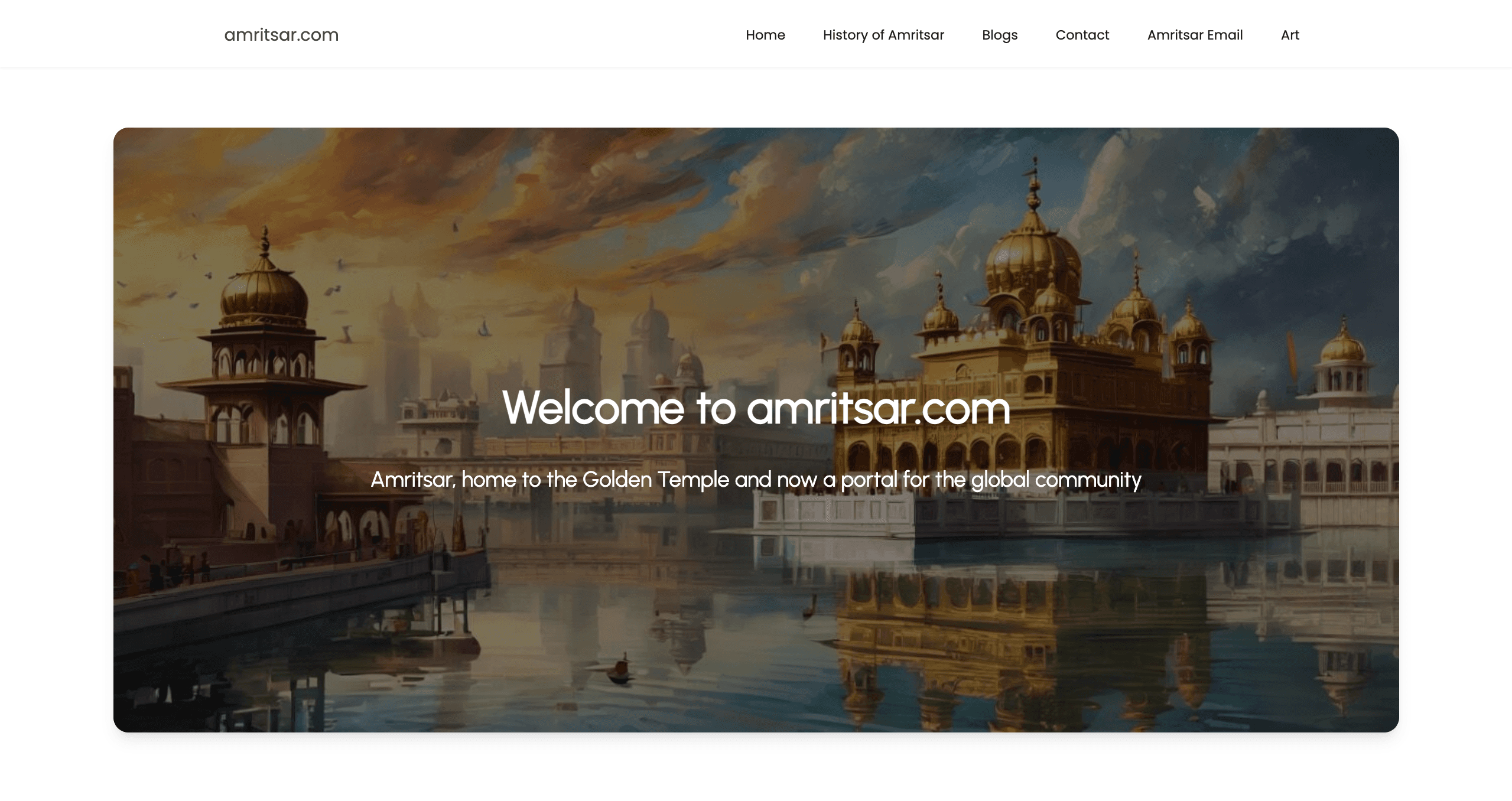 Amritsar.com project screenshot