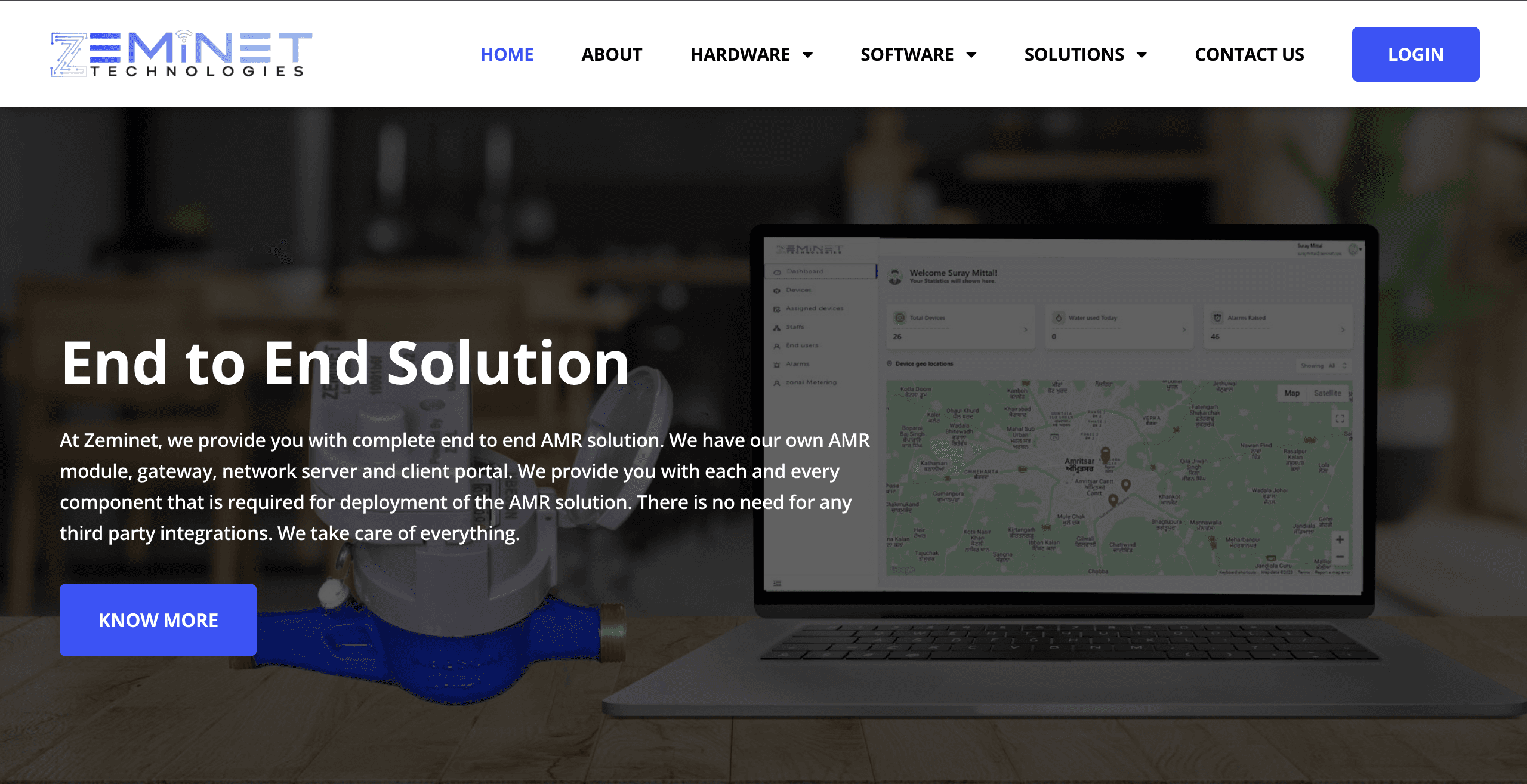 Zeminet Technologies project screenshot